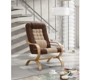 Fotoliu Tempo Kondela Guru (Taupe/Brown/Beech)