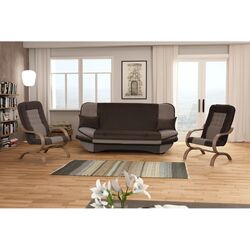 Fotoliu Tempo Kondela Guru (Taupe/Brown/Beech) Thumb