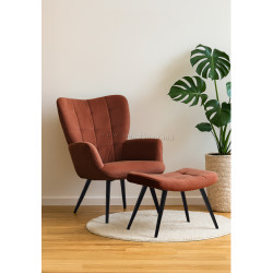 Fotoliu Tempo Kondela Haben (Brown/Black)