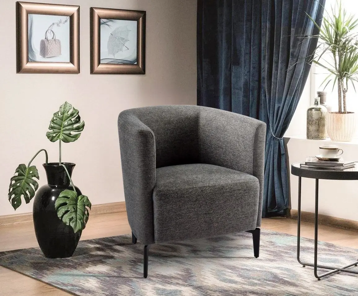 Fotoliu Tempo Kondela Kapy (Gray/Black)