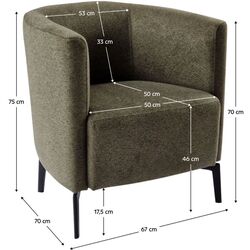 Кресло Tempo Kondela Kapy (Green/Black) Thumb