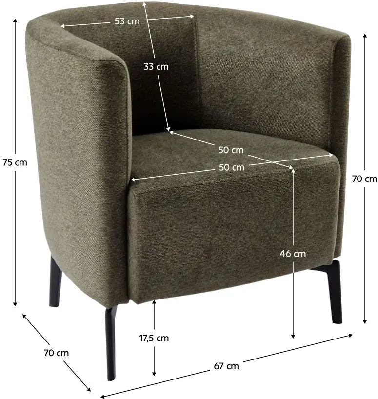 Кресло Tempo Kondela Kapy (Green/Black)