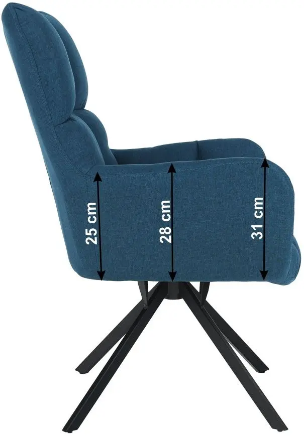 Fotoliu Tempo Kondela Komodo (Petrol) - 3
