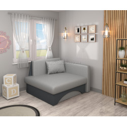 Fotoliu Tempo Kondela Kubos New Uni (Gray/Dark Gray)