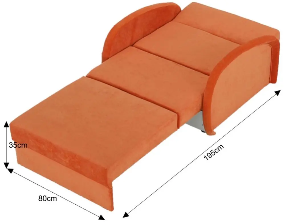 Fotoliu Tempo Kondela Mili 1 (Orange)