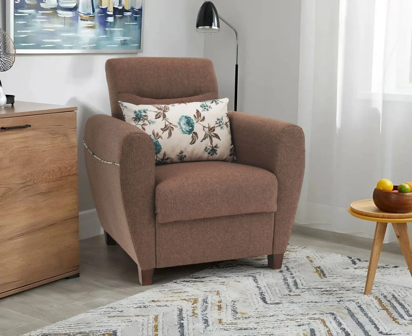 Fotoliu Tempo Kondela Milo (Dark Beige)