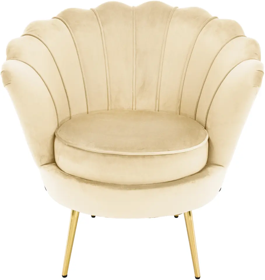 Fotoliu Tempo Kondela Nobleo (Beige/Golden)
