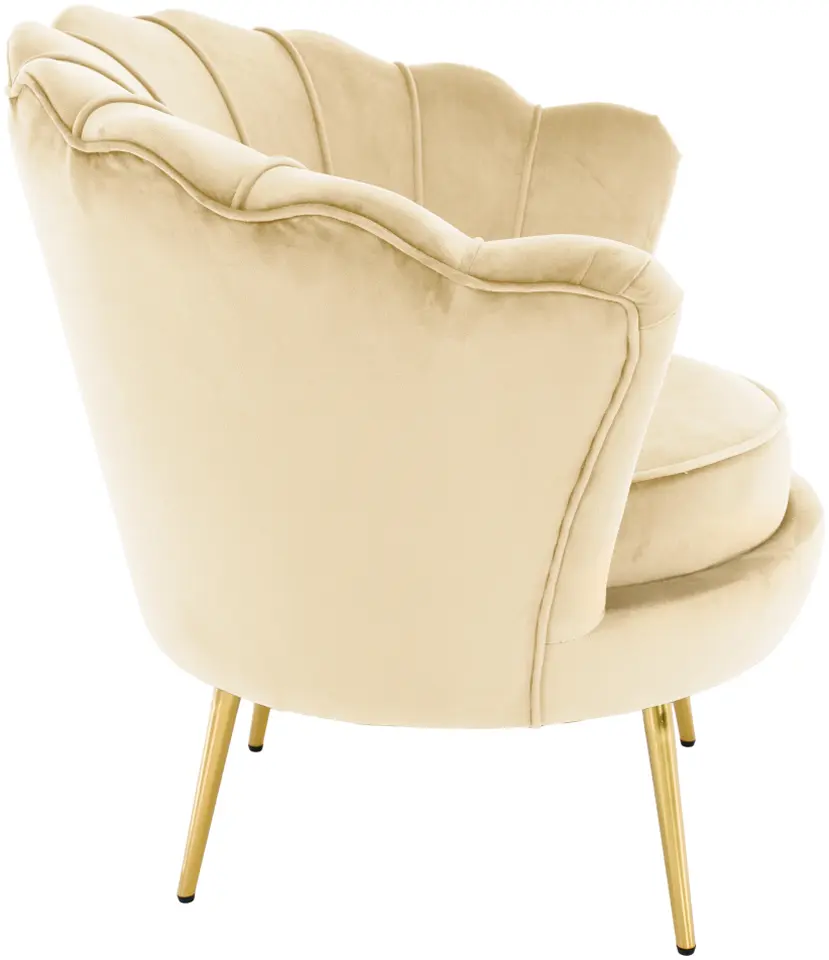 Fotoliu Tempo Kondela Nobleo (Beige/Golden)