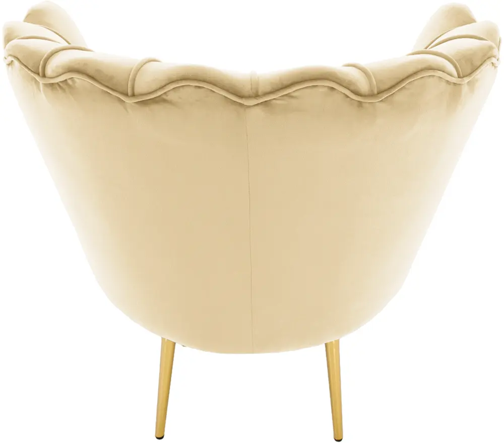 Fotoliu Tempo Kondela Nobleo (Beige/Golden)