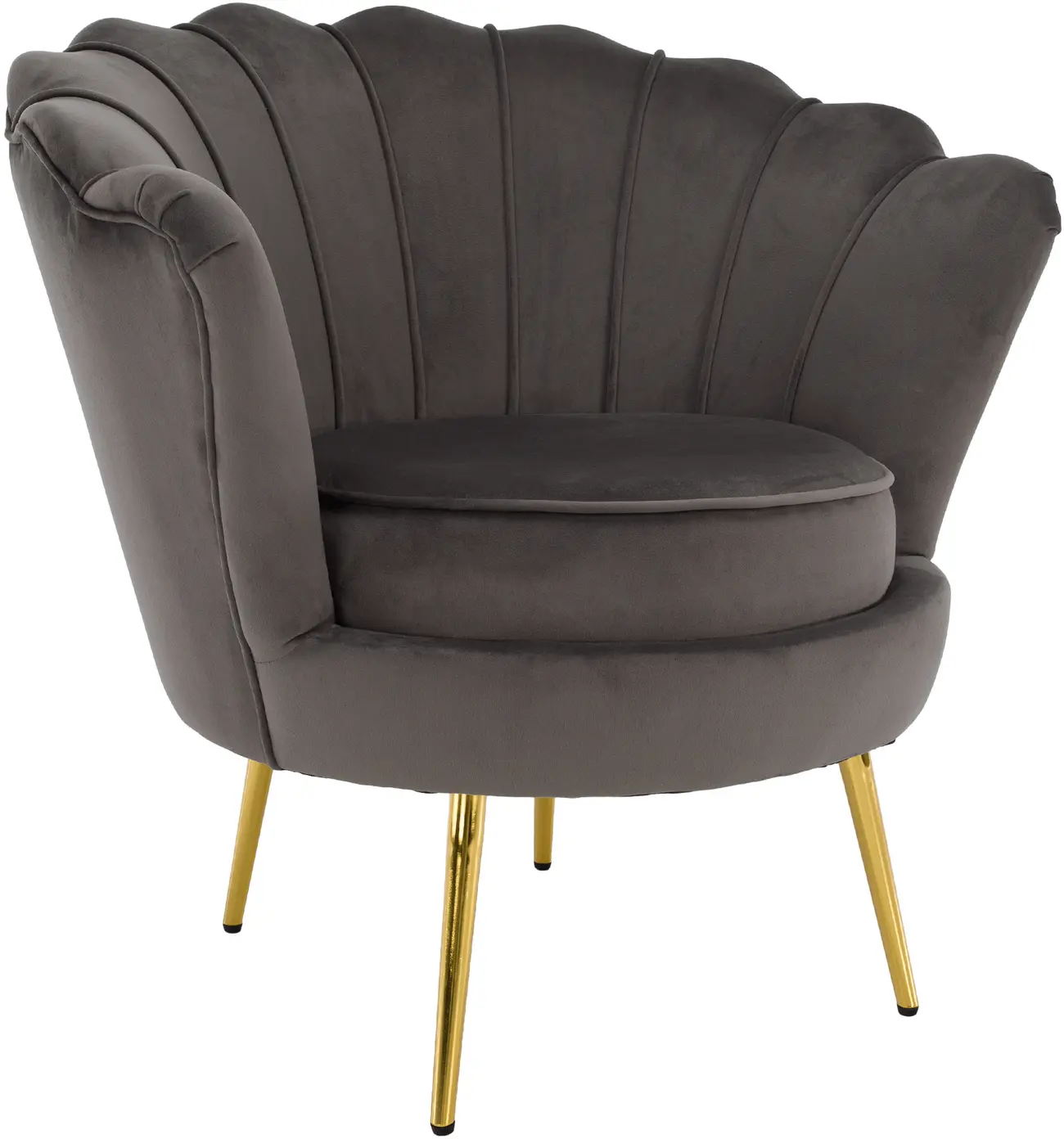 Fotoliu Tempo Kondela Nobleo (Gray Brown/Golden)