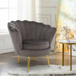 Fotoliu Tempo Kondela Nobleo (Gray Brown/Golden)