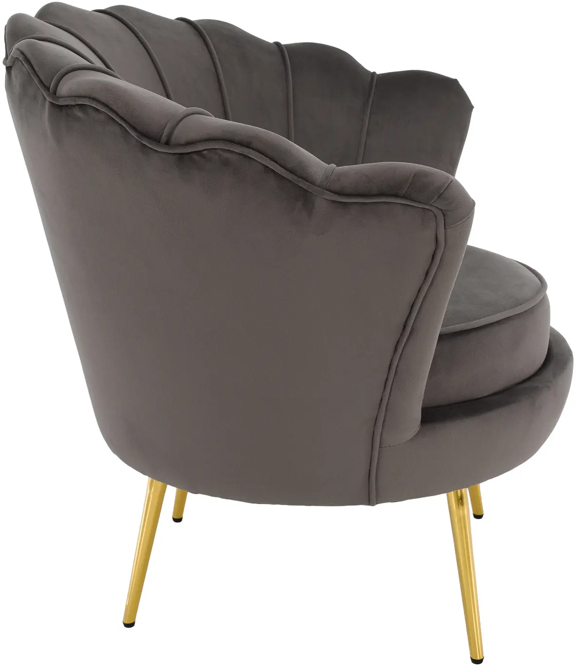 Fotoliu Tempo Kondela Nobleo (Gray Brown/Golden)