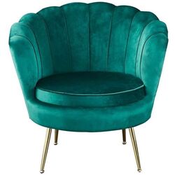 Fotoliu Tempo Kondela Noblin 77 cm (Emerald/Gold) Thumb