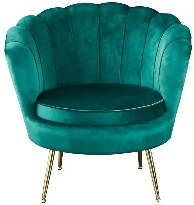 Fotoliu Tempo Kondela Noblin 77 cm (Emerald/Gold)