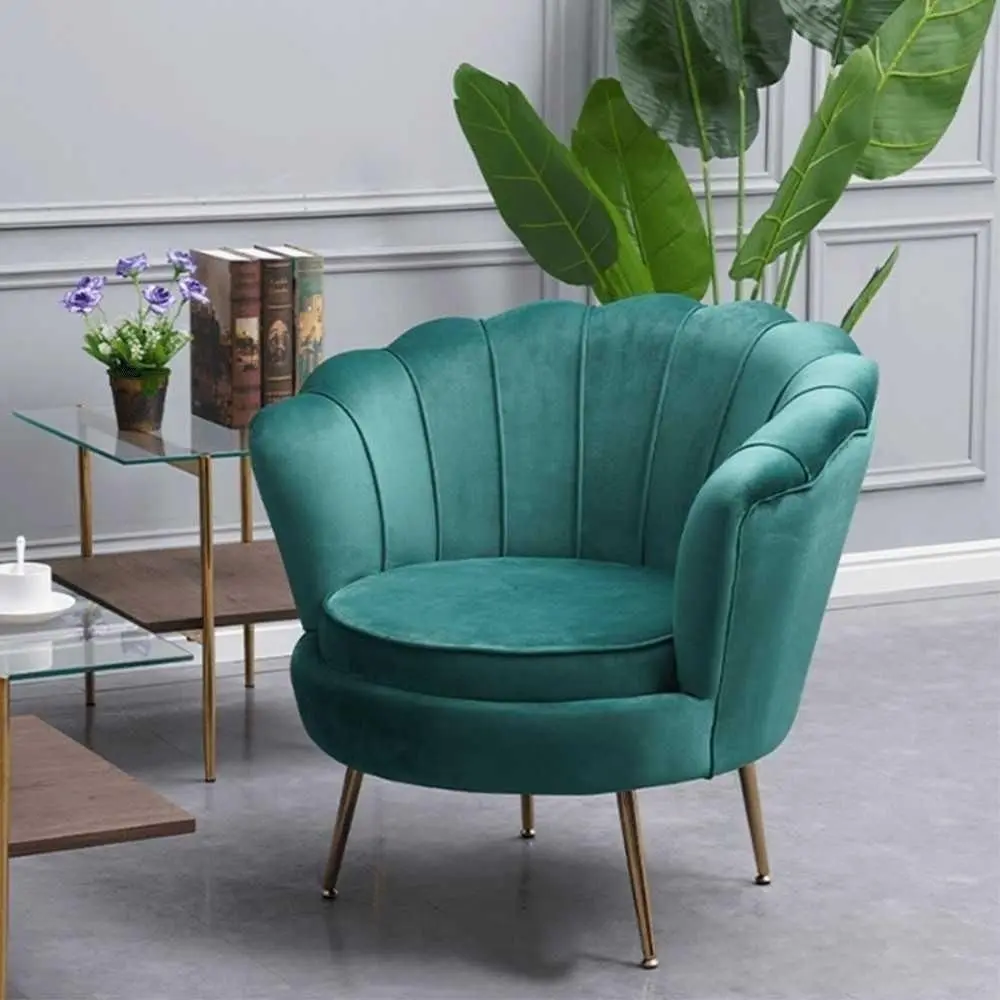 Fotoliu Tempo Kondela Noblin 77 cm (Emerald/Gold)