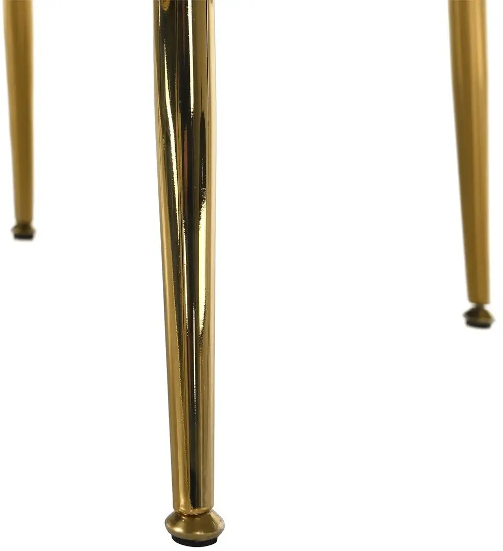 Fotoliu Tempo Kondela Noblin (Beige/Golden Chrome) - 11