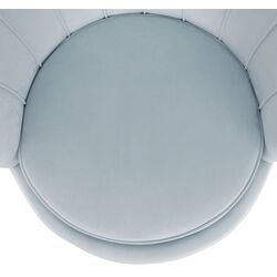 Fotoliu Tempo Kondela Noblin (Gray-Light Blue/Golden Chrome) Thumb