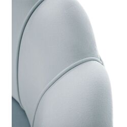 Fotoliu Tempo Kondela Noblin (Gray-Light Blue/Golden Chrome) Thumb