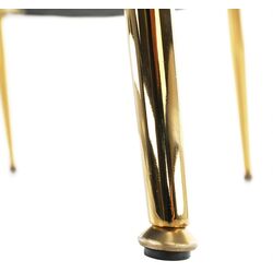 Fotoliu Tempo Kondela Noblin (Gray-Light Blue/Golden Chrome) Thumb