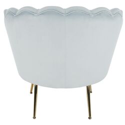 Fotoliu Tempo Kondela Noblin (Gray-Light Blue/Golden Chrome) Thumb