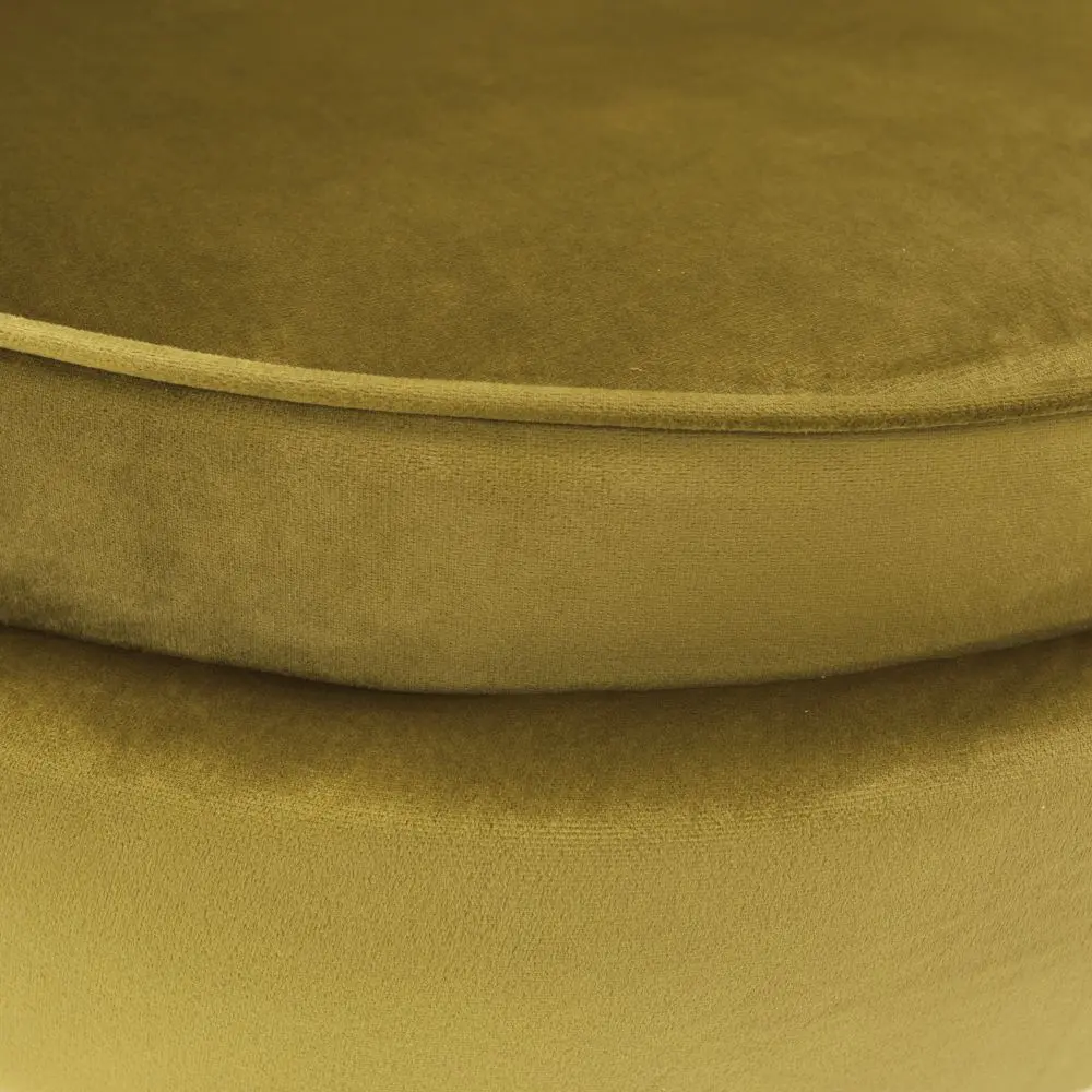 Fotoliu Tempo Kondela Noblin (Mustard/Golden Chrome)