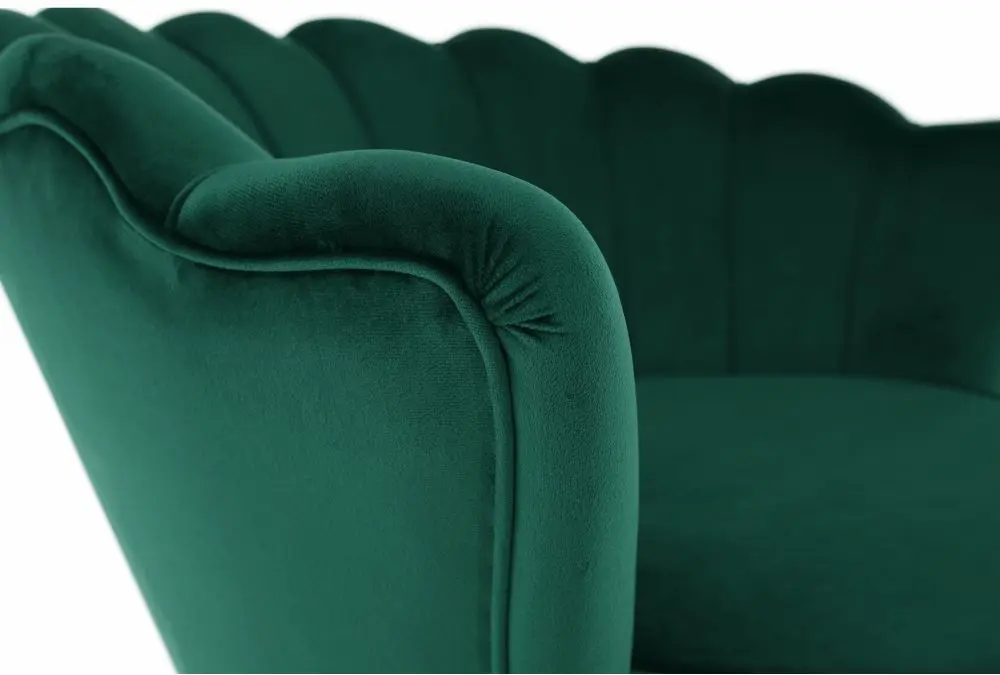 Fotoliu Tempo Kondela Noblin New (Emerald/Golden Chrome)