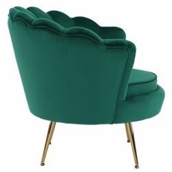 Fotoliu Tempo Kondela Noblin New (Emerald/Golden Chrome) Thumb