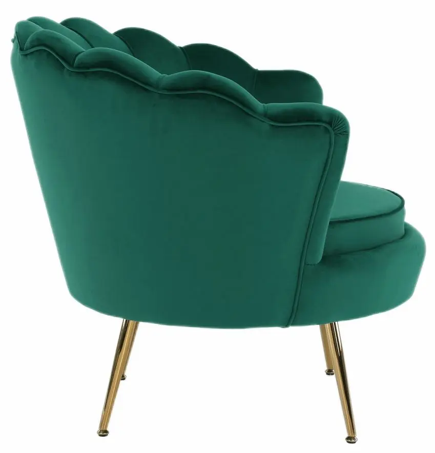 Fotoliu Tempo Kondela Noblin New (Emerald/Golden Chrome)