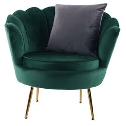 Fotoliu Tempo Kondela Noblin New (Emerald/Golden Chrome) Thumb