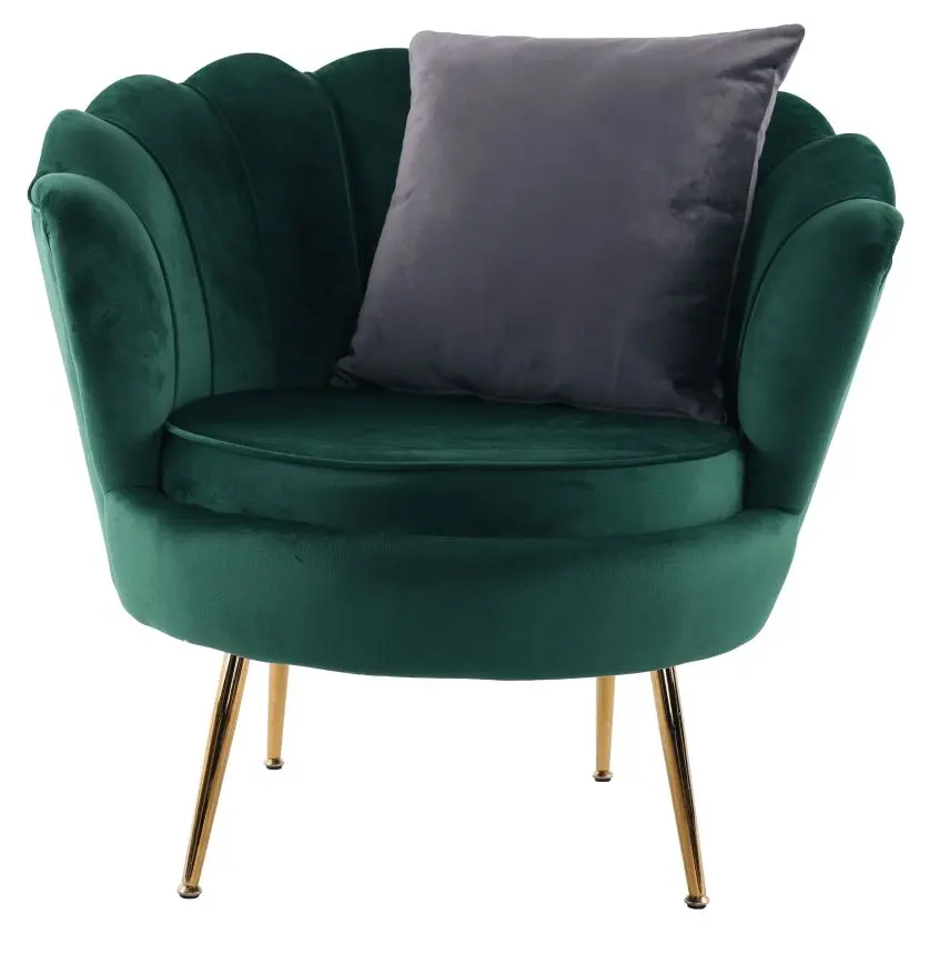 Fotoliu Tempo Kondela Noblin New (Emerald/Golden Chrome)