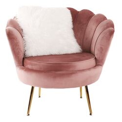 Fotoliu Tempo Kondela Noblin (Pink/Golden Chrome) Thumb