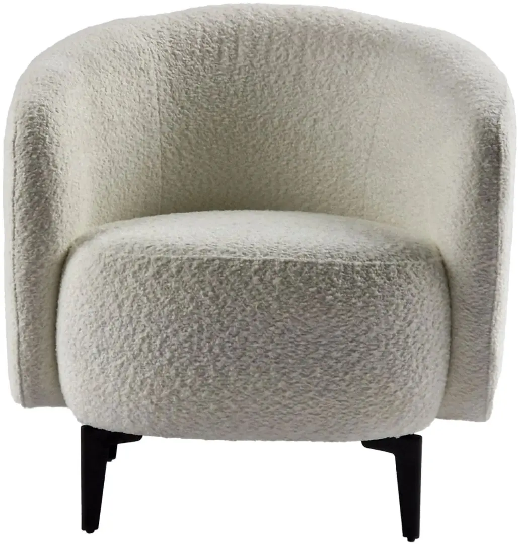 Fotoliu Tempo Kondela Preso Abriamo Boucle 04 (White/Black)