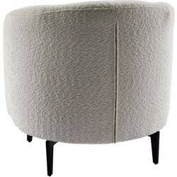 Fotoliu Tempo Kondela Preso Abriamo Boucle 04 (White/Black) Thumb