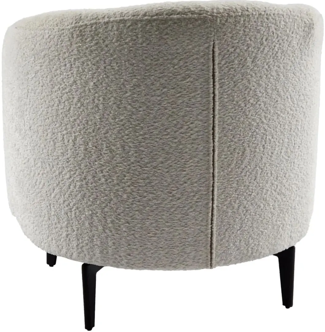 Fotoliu Tempo Kondela Preso Abriamo Boucle 04 (White/Black)