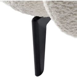 Fotoliu Tempo Kondela Preso Abriamo Boucle 04 (White/Black) Thumb