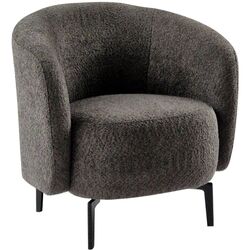 Fotoliu Tempo Kondela Preso (Grey-Brown Taupe/Black) Thumb