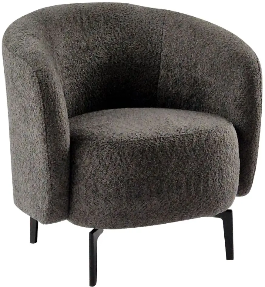 Fotoliu Tempo Kondela Preso (Grey-Brown Taupe/Black)