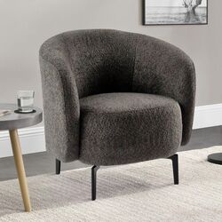 Fotoliu Tempo Kondela Preso (Grey-Brown Taupe/Black)