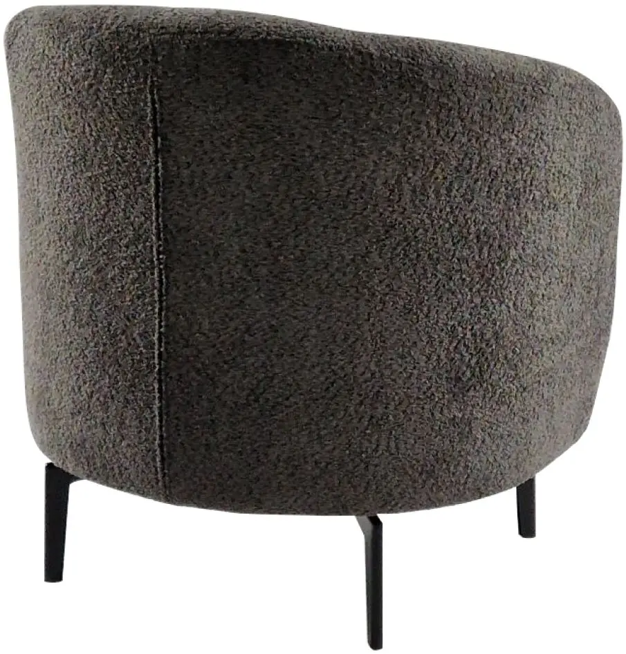 Fotoliu Tempo Kondela Preso (Grey-Brown Taupe/Black)