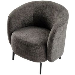 Fotoliu Tempo Kondela Preso (Grey-Brown Taupe/Black) Thumb