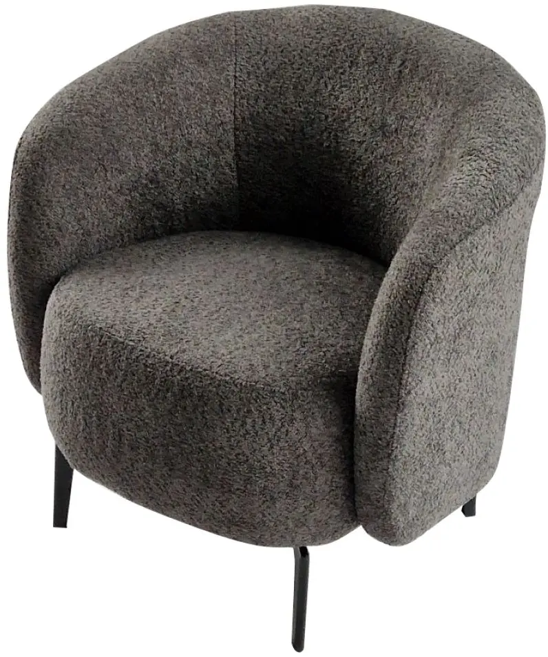 Fotoliu Tempo Kondela Preso (Grey-Brown Taupe/Black)