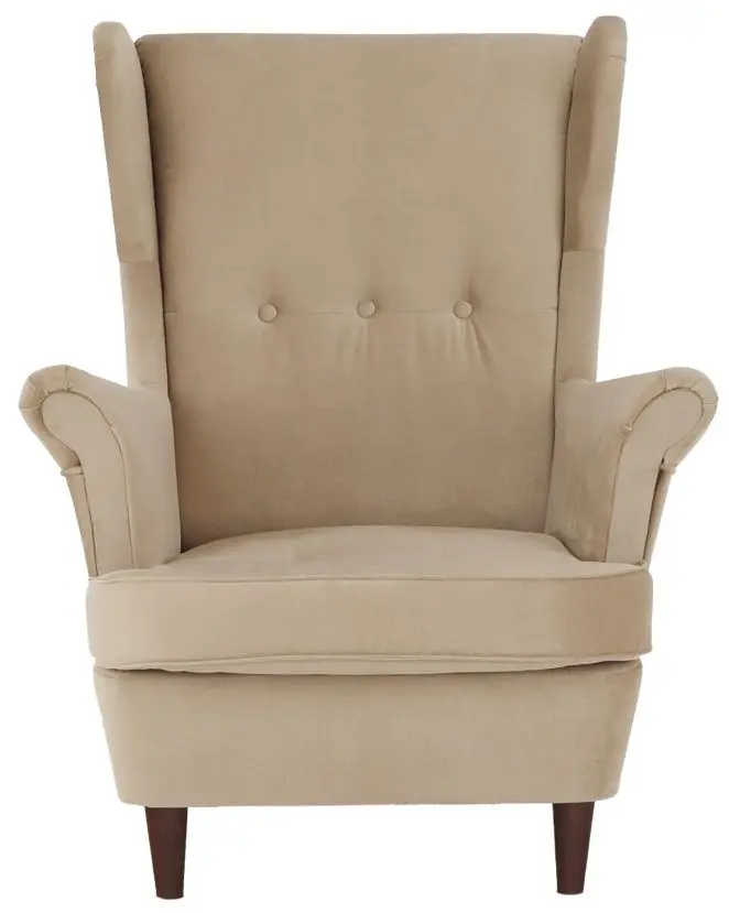 Кресло Tempo Kondela Rufino 3 (Gold-Beige/Walnut) - 3