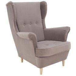 Fotoliu Tempo Kondela Rufino 3 (Grey-beige/Beech) Thumb