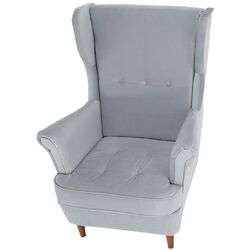 Fotoliu Tempo Kondela Rufino 3 (Light Grey/Walnut) Thumb