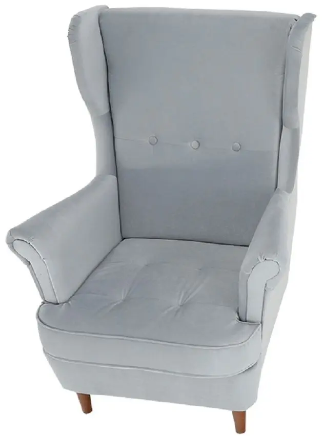 Fotoliu Tempo Kondela Rufino 3 (Light Grey/Walnut)