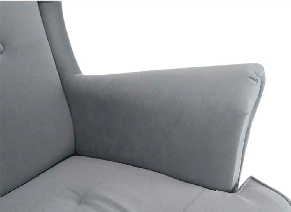 Fotoliu Tempo Kondela Rufino 3 (Light Grey/Walnut)