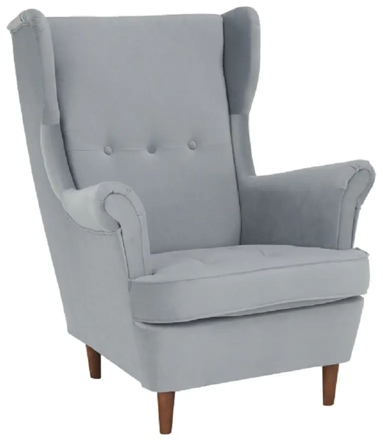 Fotoliu Tempo Kondela Rufino 3 (Light Grey/Walnut)