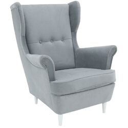 Fotoliu Tempo Kondela Rufino 3 (Light Grey/White) Thumb