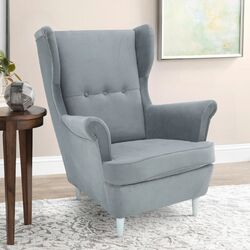 Fotoliu Tempo Kondela Rufino 3 (Light Grey/White)