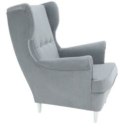 Fotoliu Tempo Kondela Rufino 3 (Light Grey/White) Thumb